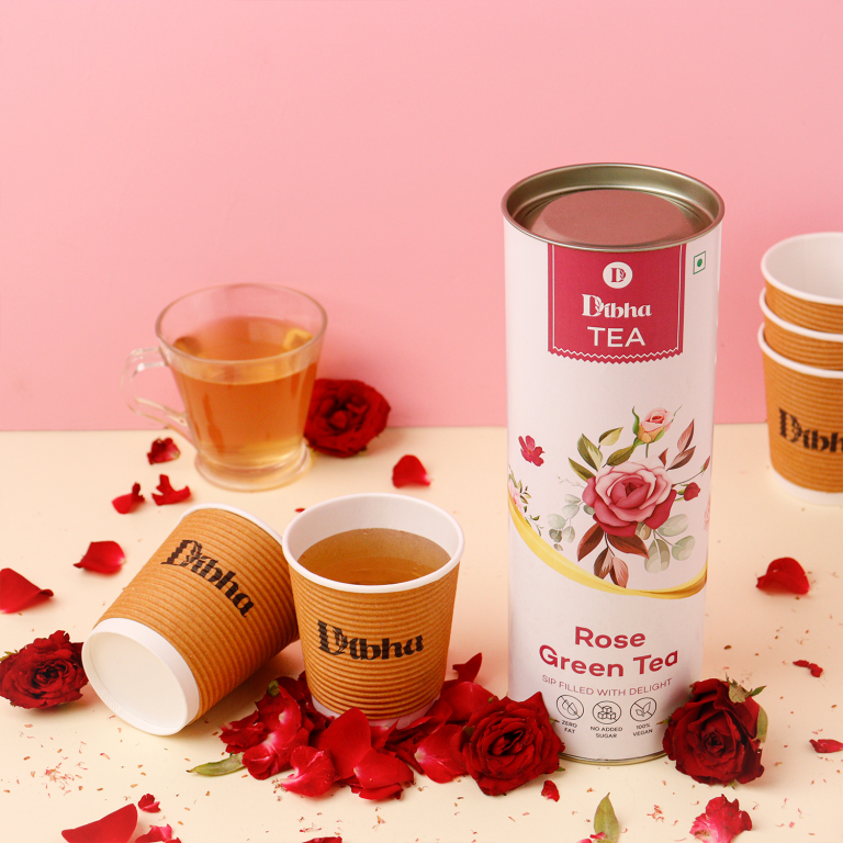 Rose Green Tea (Ready to Drink Instant Drink 7 Cups) - 21gm - DIBHA ...