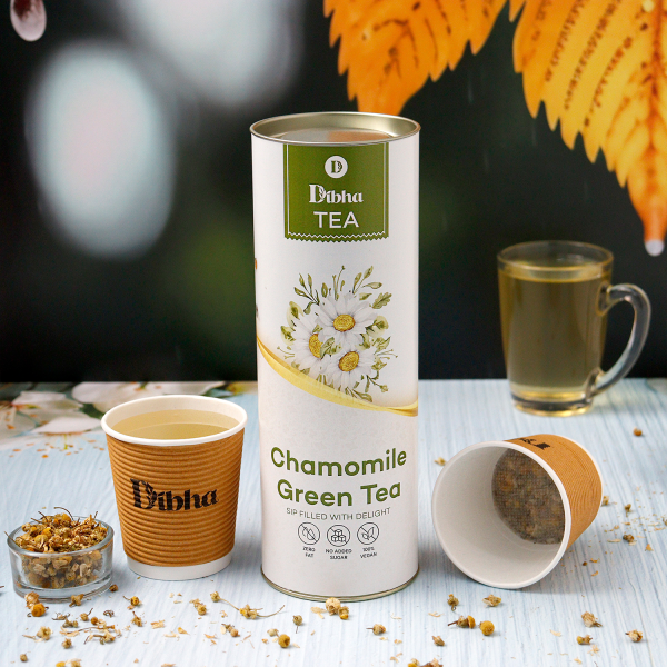 Chamomile Green Tea (Ready to Drink Instant Tea 7 Cups) - 21gm - Image 3