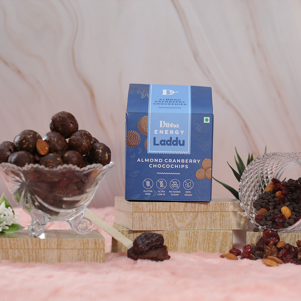 Almond Cranberry Chocochips Laddu - 130gm