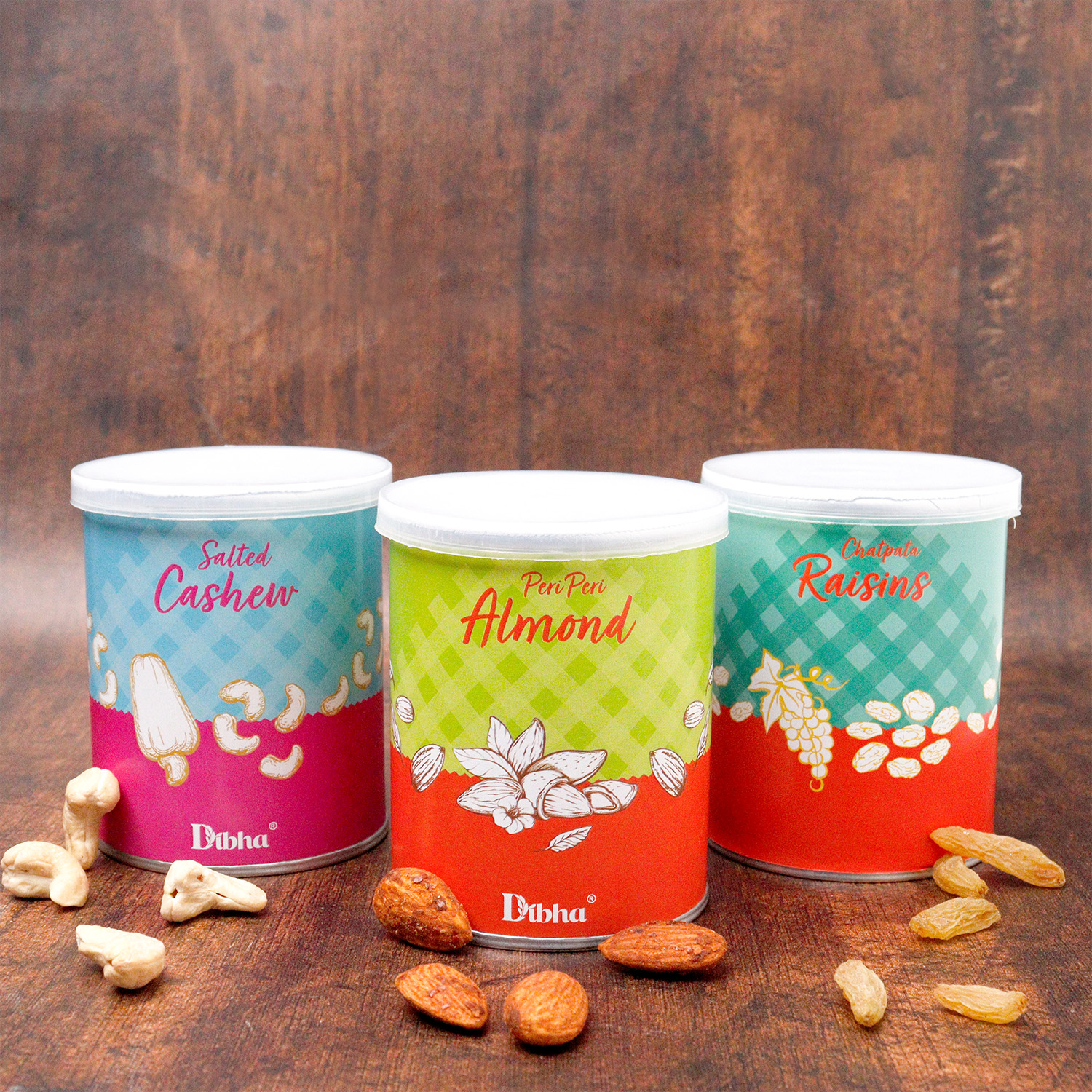 Premium Dry Fruits Pack Of 3 - Cashew, Almond, Raisins - Total 300g