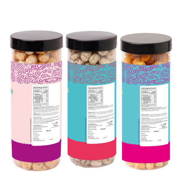 Makhana Pack Of 3 - Cheese Makhana, Salt and Pepper, Tandoori Makhana - 100g Each - Image 6