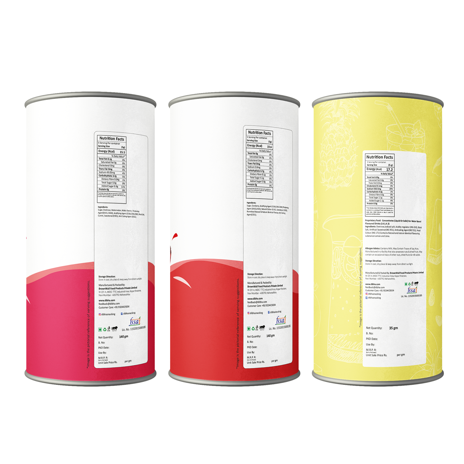 Instant Juices Pack Of 3 - Instant Cranberry, Watermelon and Nimbu Paani - Total 315g - Image 6