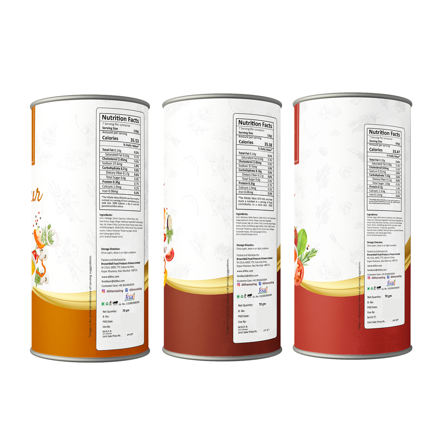 Instant Soup Cups - Hot and Sour Soup, Manchow Soup, Tomato Soup - Total 210g - Image 6