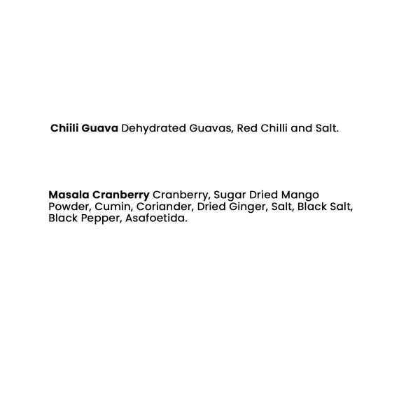 Dried Fruit Pack Of 2  - Masala Cranberry and Chilli Guava - Total 200g - Image 6