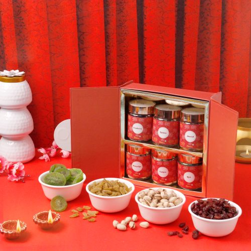 D16 - Premium Set Of 6 Diwali Hamper Box